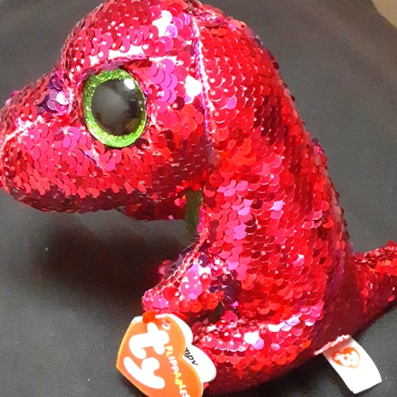 Ty Flippables Stompy Dinosaur Plush NWT - Picture 1 of 4